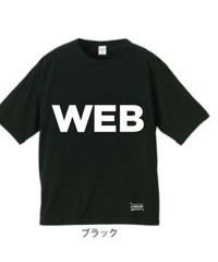 "WEB"  Big Silhouette Pocket Tee ｜WHITE／GRAY／BLACK