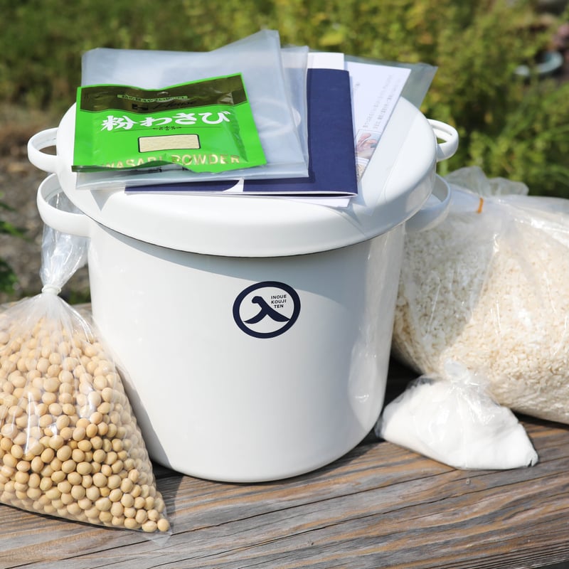 母の日ギフト2026予約 手作り味噌キット(仕上がり5キロ、野田琺瑯の