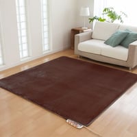 ブラウン新登場【電磁波99%カット】電気カーペット２畳タイプカバー付