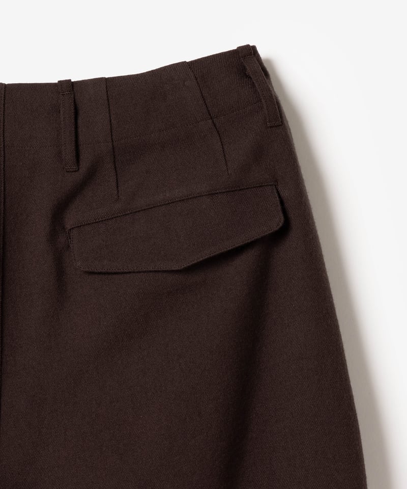 MB ULTIMATE尾州/近江晒ウール ワイドスラックス | MB -there is a