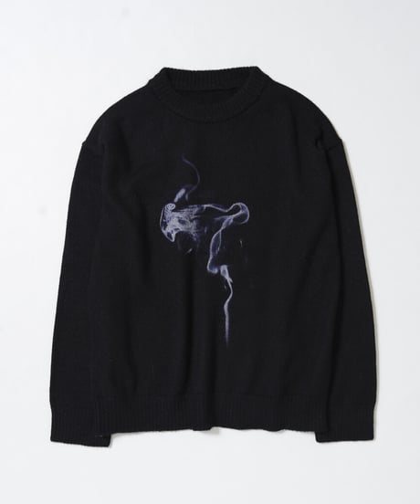 MB ULTIMATE FABRIC ベビーアルパカ グランジニット グラフィック