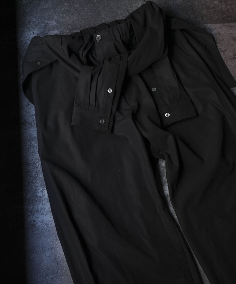 MB LIMITED 40/2 GAS COTTONフェイクオールインワンパンツ 10/19アーカイブ発売】MB LIMITED 40/2 GAS COTTON フェイクオ