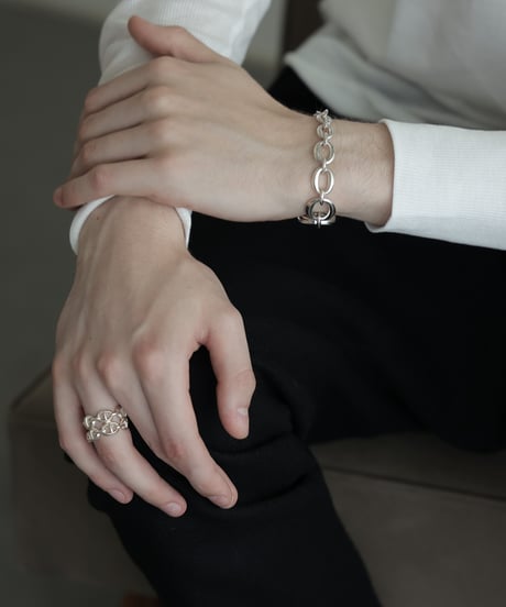 OX JEWELRy Anchor Chain Classic Double Ring