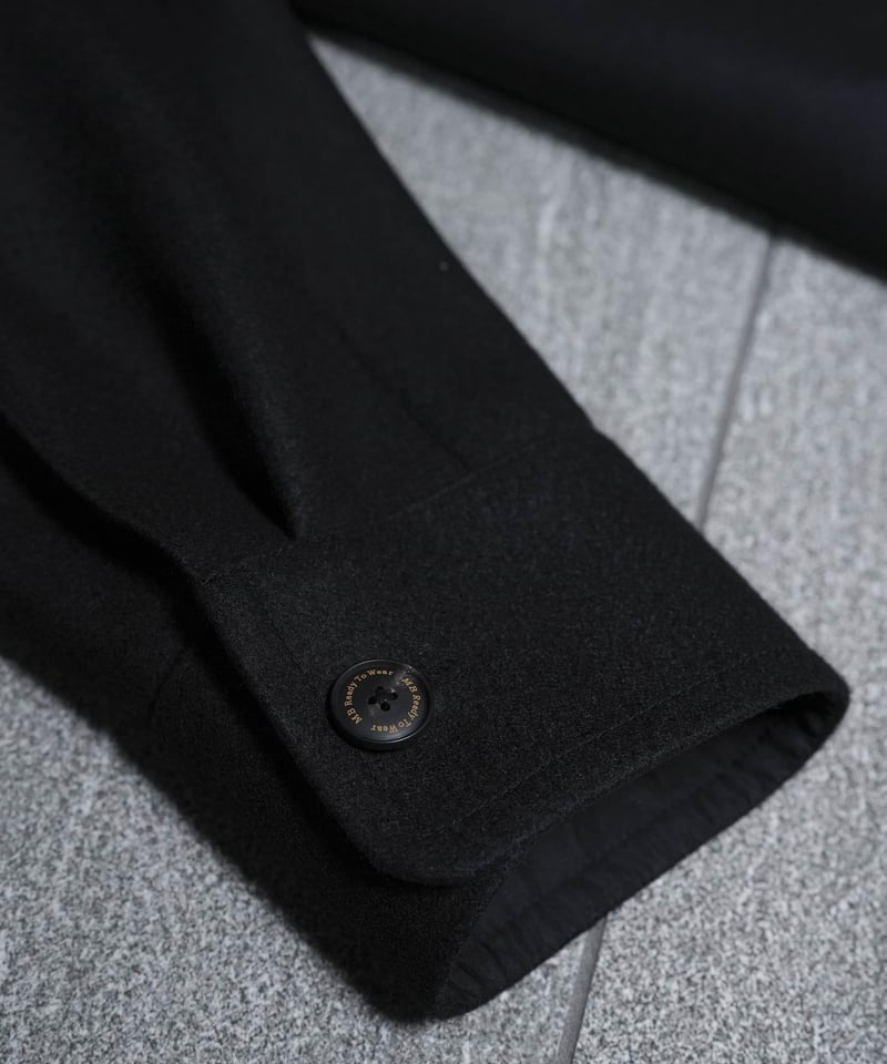MBハイエンド尾州ウール 60/2 WORSTED WOOL ダブルメルトンコート | MB