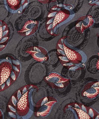 OX JEWELRy LIMITED Scarf VINTAGE DEAD STOCK FABRIC from ITALY -Plume-