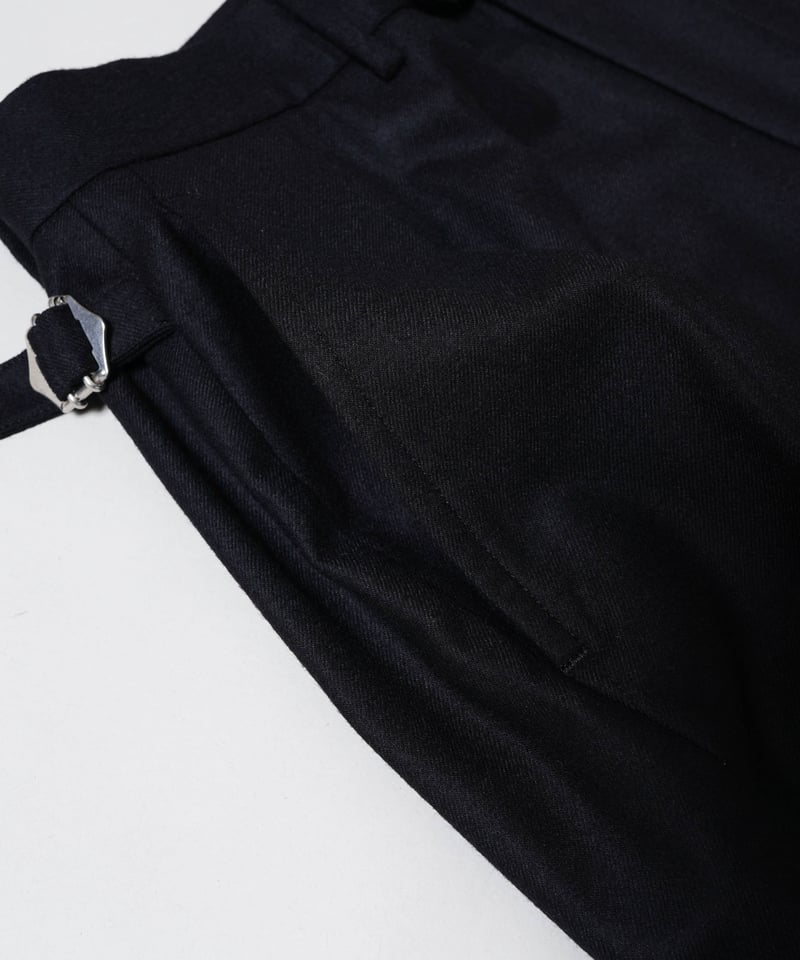 MBハイエンド尾州ウール クラシックハイウエストワイド