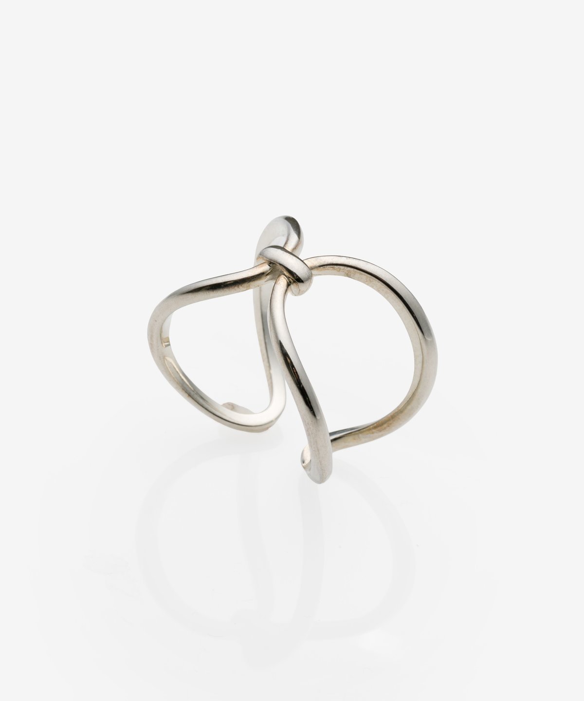 OX JEWELRY Oval Ring シルバー 19号 Open Oval Sterling Silver Ring - Reveka Rose