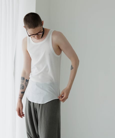 【6/21発売】MVS LYOCELL / COTTON SILKY LONG TANK-TOP