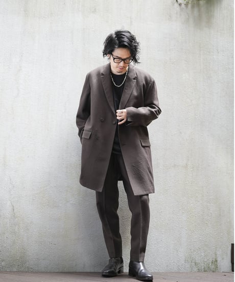 MBハイエンド尾州 近江晒ウール スリムスラックス
