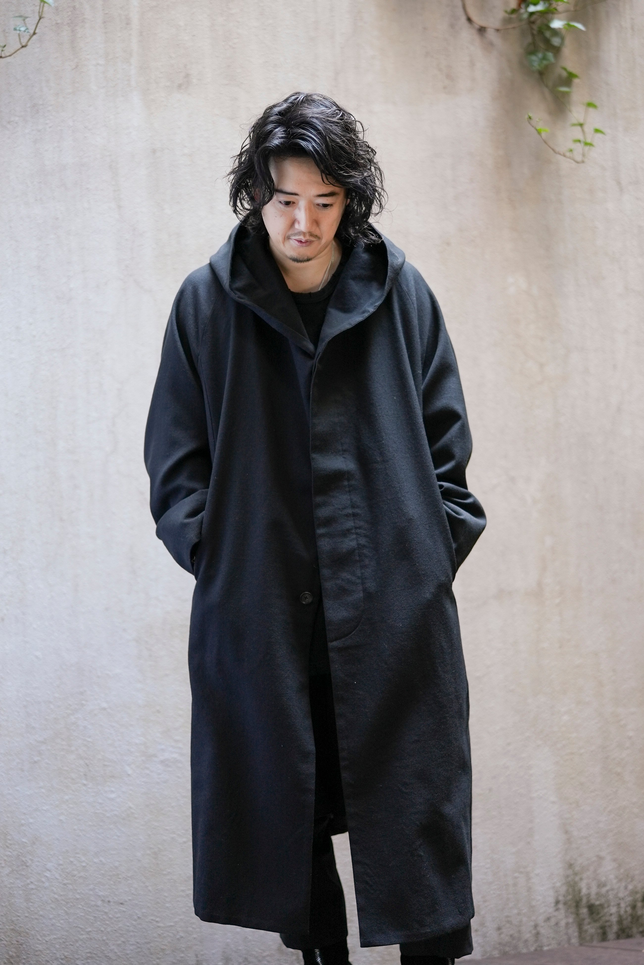 MB ULTIMATE尾州/近江晒ウール フーデットコート | MB -there is a