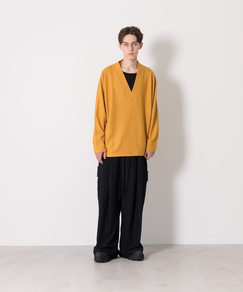 MBハイエンド Vネックヴィンテージブークレプルオーバー | MB -there