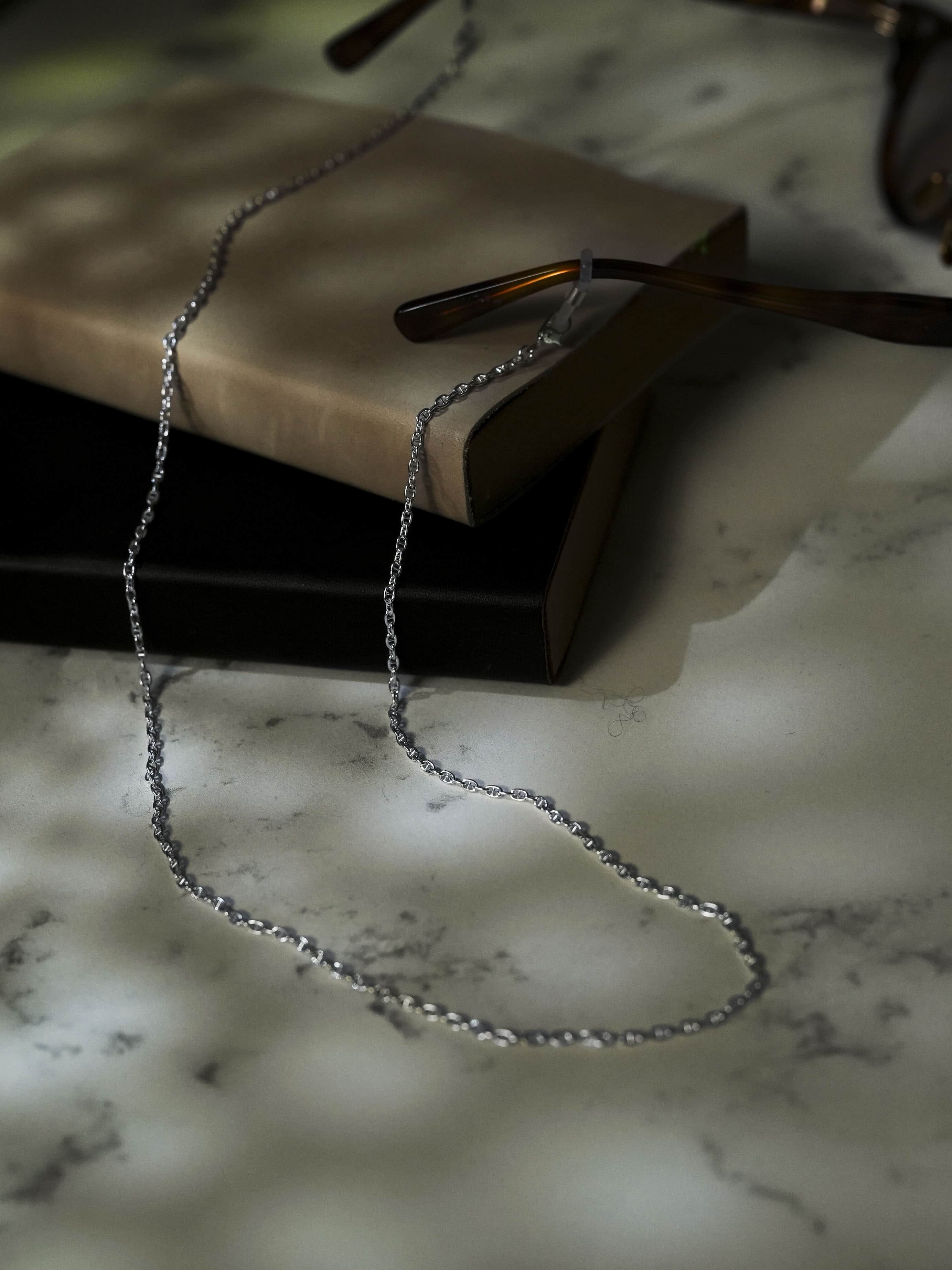 OX JEWELRy Anchor Chain Grass Cord & Necklace |
