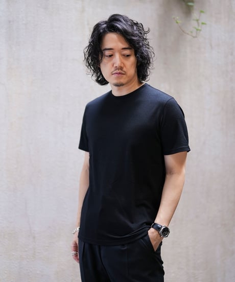 MBハイエンド尾州ウールTシャツ ジャストフィットモデル
