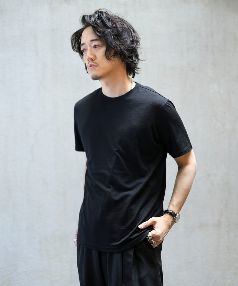 MBハイエンド尾州ウールTシャツ ジャストフィットモデル | MB MBハイエンド尾州ウールTシャツ ジャストフィットモデル | MB