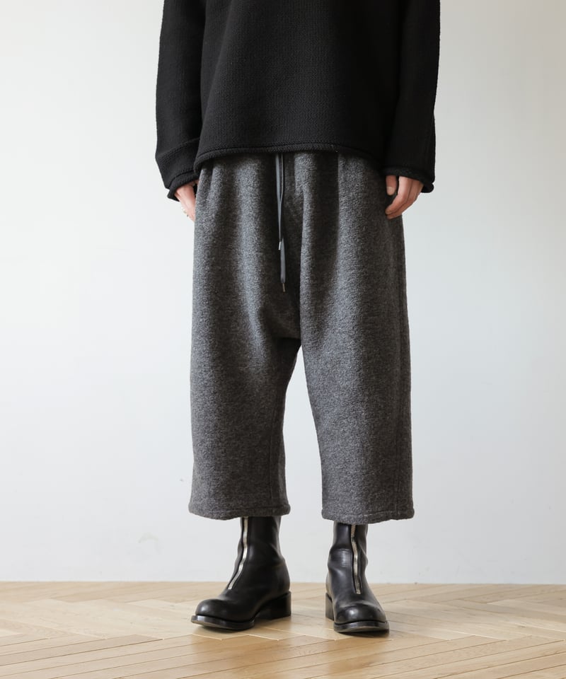 【美品】ARTS&SCIENCE　縮絨ウール サルエル パンツ　秋冬　フランネル 美品】ARTS&SCIENCE 縮絨ウール サルエル パンツ 秋冬