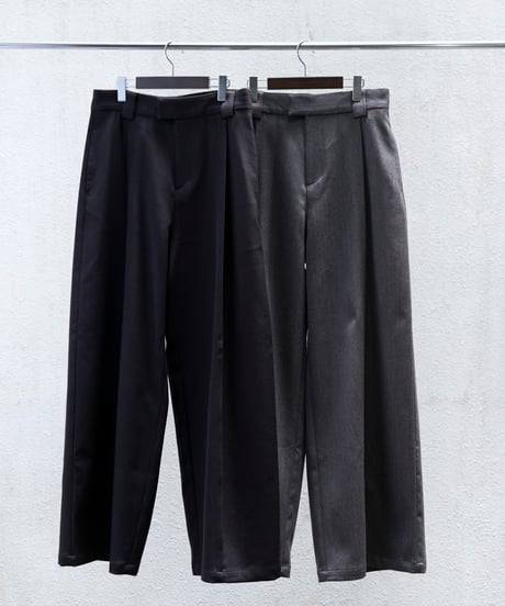 MBハイエンド尾州ウール フロントシーム”ハカマ”スラックス