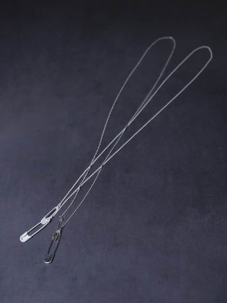 OX JEWELRy Safety Pin Long Necklace | MB -there