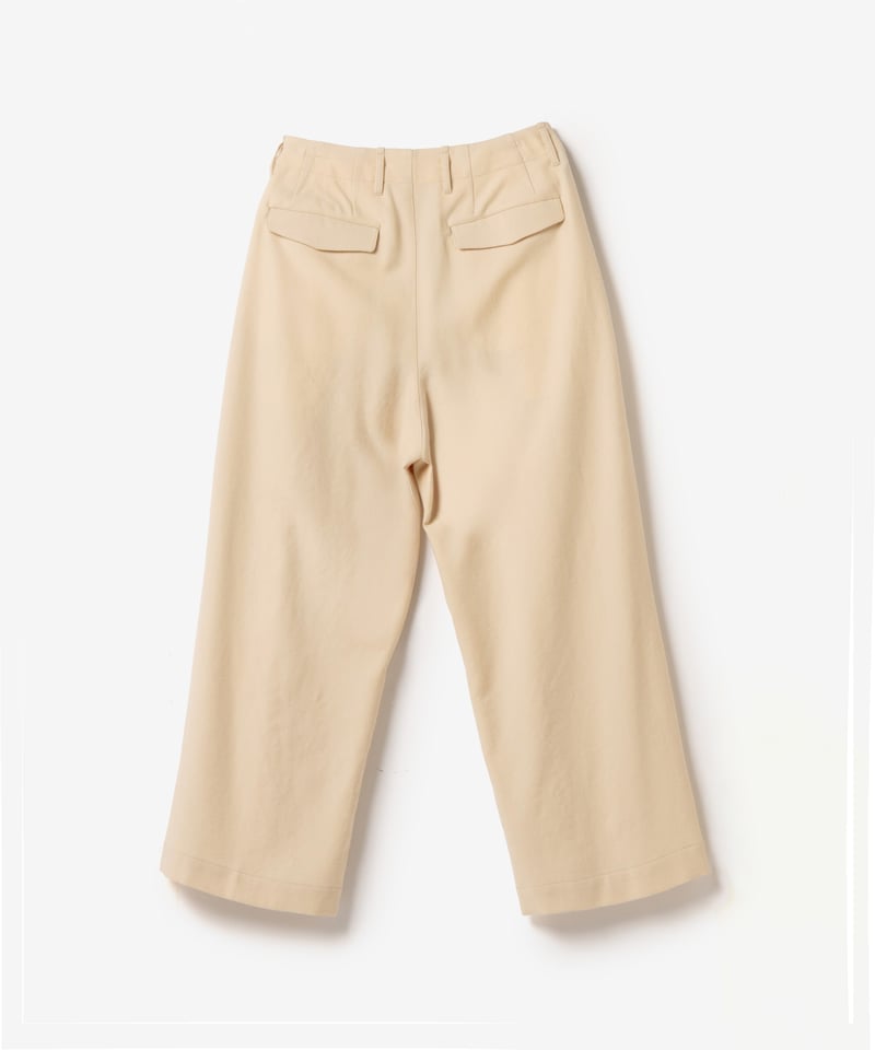 MB ULTIMATE尾州/近江晒ウール ワイドスラックス | MB -there is a