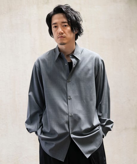 MBハイエンド尾州ウール Super140's ULTRAFINE WOOL パーマネントシャツ