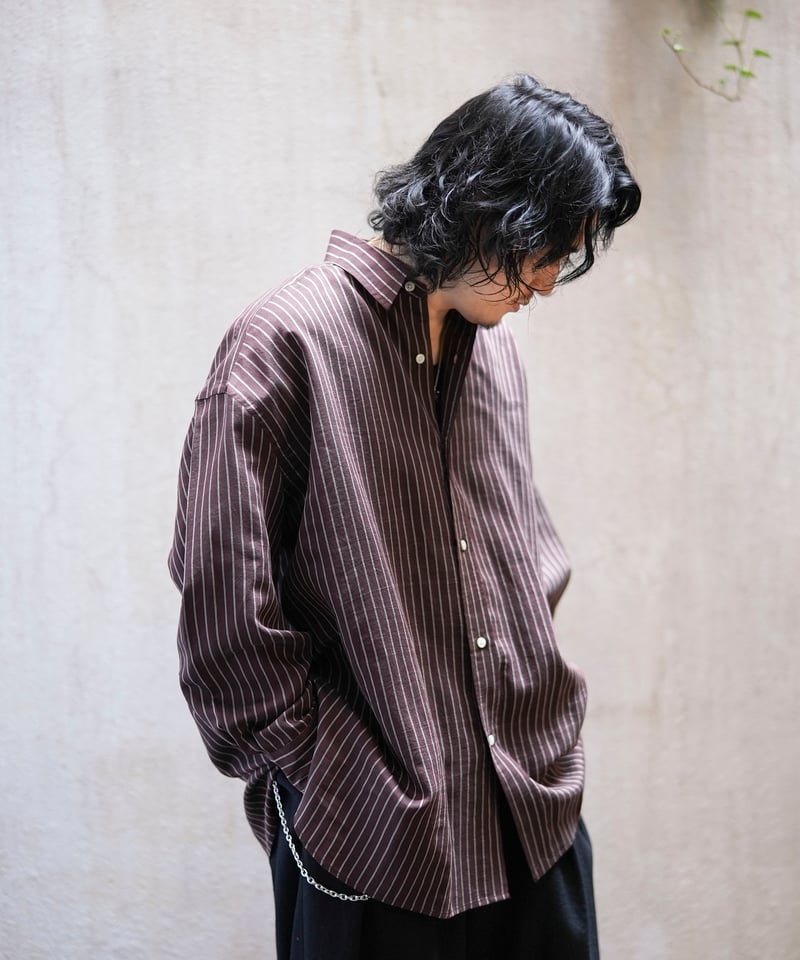 MB ハイエンドストライプビッグシャツ fabric by ACAR | MB -there