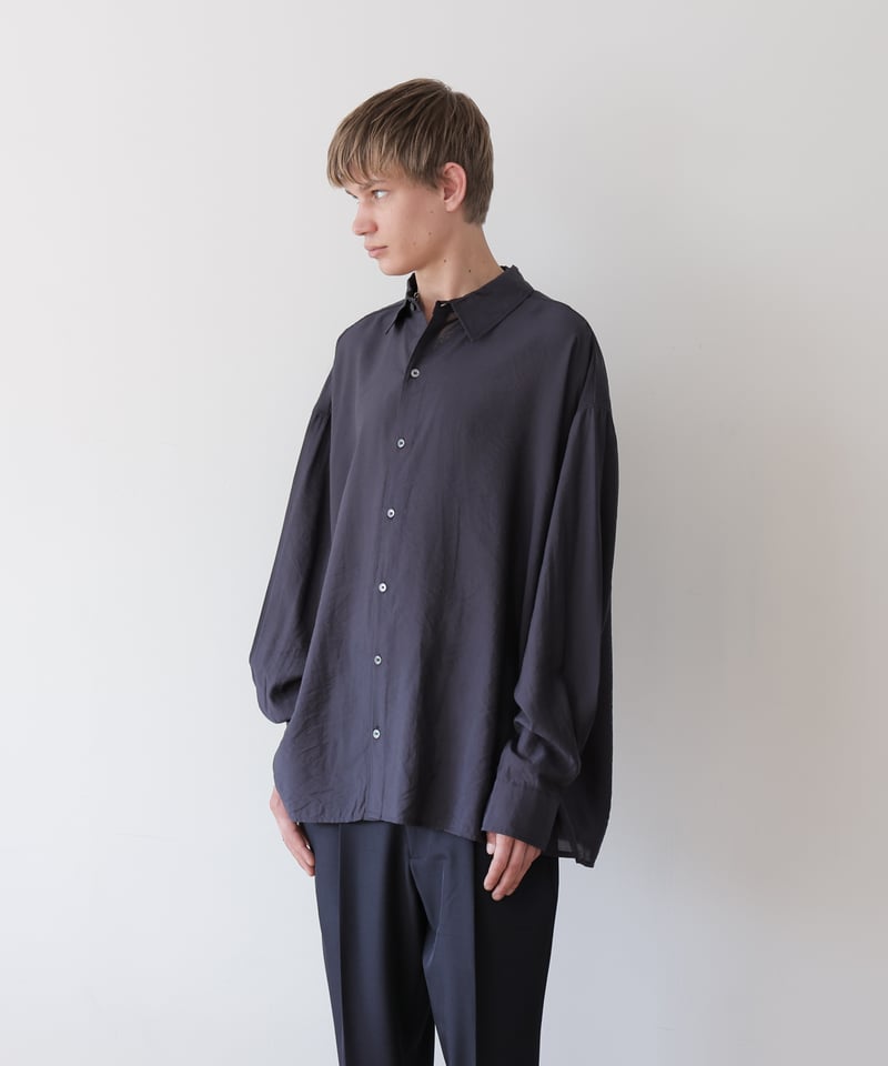 MB STANDARD シルキードレープシャツ　Mサイズ MB STANDARD シルキードレープシャツ | MB -there is a reason