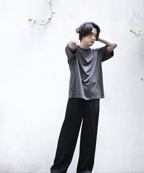 MBハイエンド尾州ウールTシャツ　ビッグサイズモデル