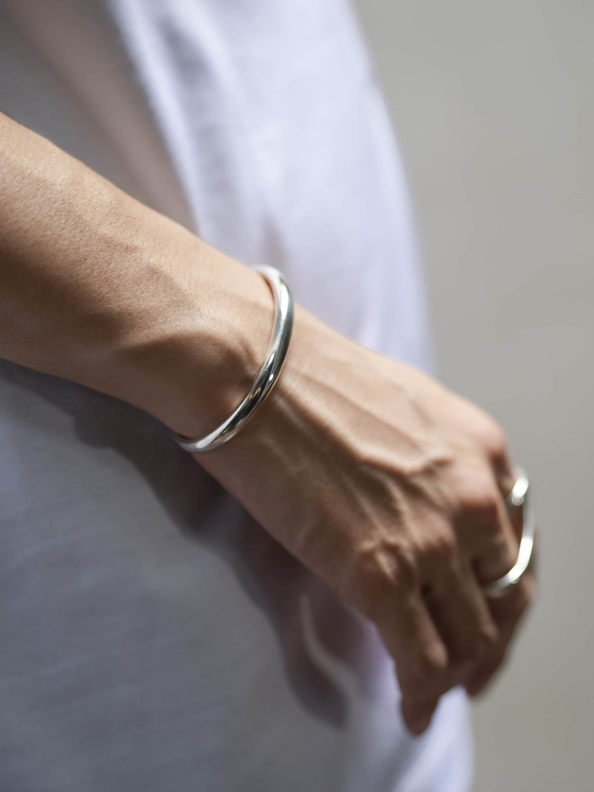 OX JEWELRy Silver Curve Bangle | MB -there is a OX JEWELRy Silver Curve Bangle | MB -there is a