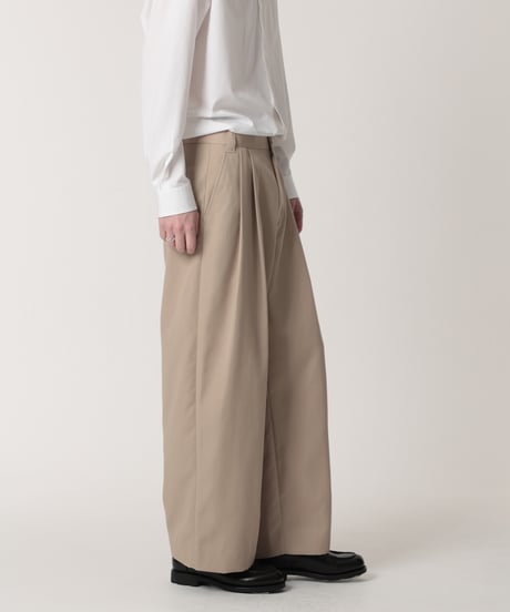 MBハイエンド ベーシックワイドスラックス MORE THAN COTTON
