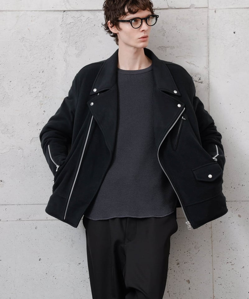 MB フリースダブルライダース by Lanificio Becagli MB LIMITED フリースダブルライダース by Lanificio Becagli IT