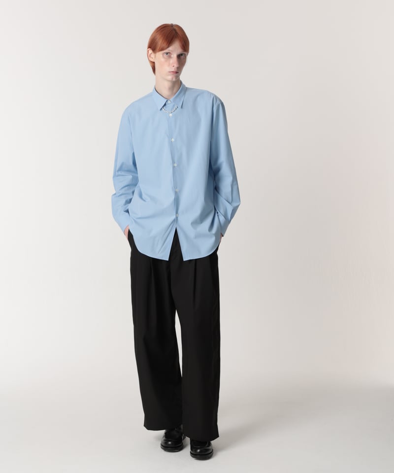 MB ULTIMATE FABRIC 究極のドレスシャツ サックス M MB ULTIMATE FABRIC 究極のドレスシャツ by 