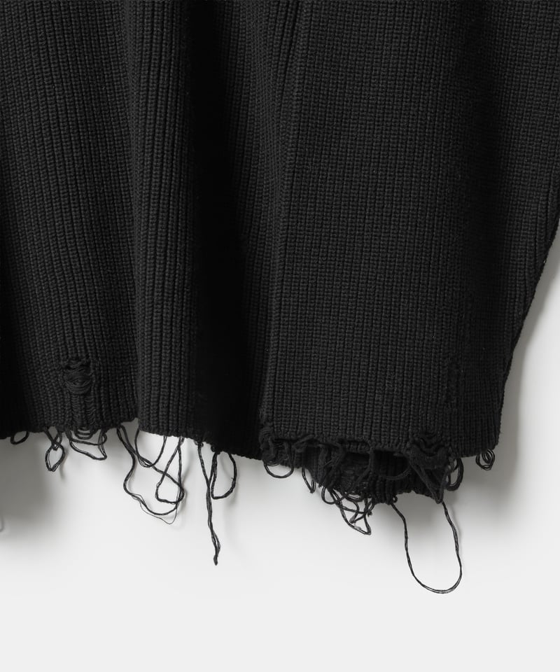 MB STANDARD ローゲージダメージニット | MB -there is a reaso