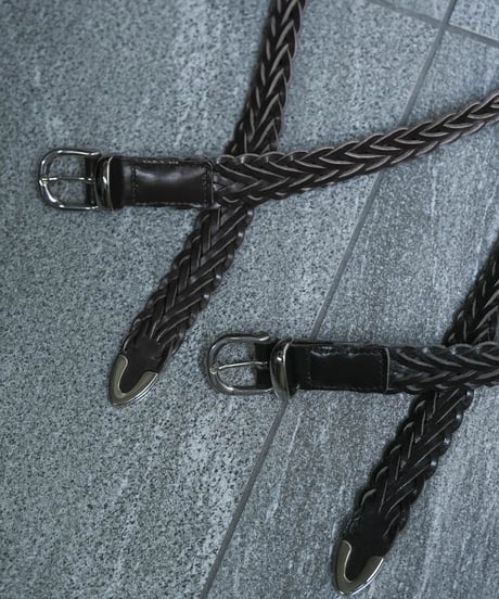 MB ULTIMATE FABRIC レザーメッシュベルト by BRITISH BRIDLE LEATHER