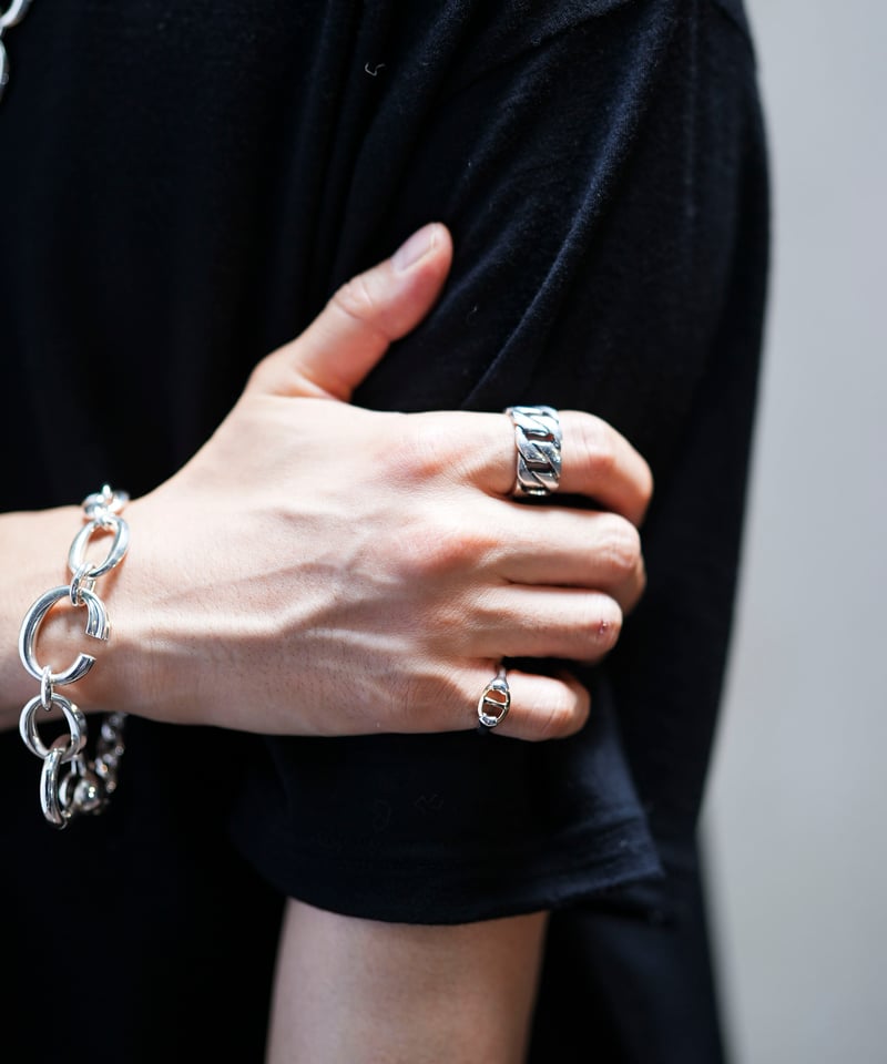 アクセサリー OX JEWELRY Big Chain Ring 9/28発売】OX JEWELRy VINTAGE Chain Ring | MB -the