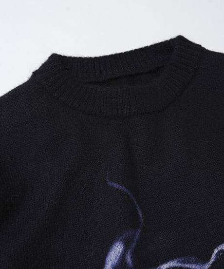 MB ULTIMATE FABRIC ベビーアルパカ グランジニット グラフィック