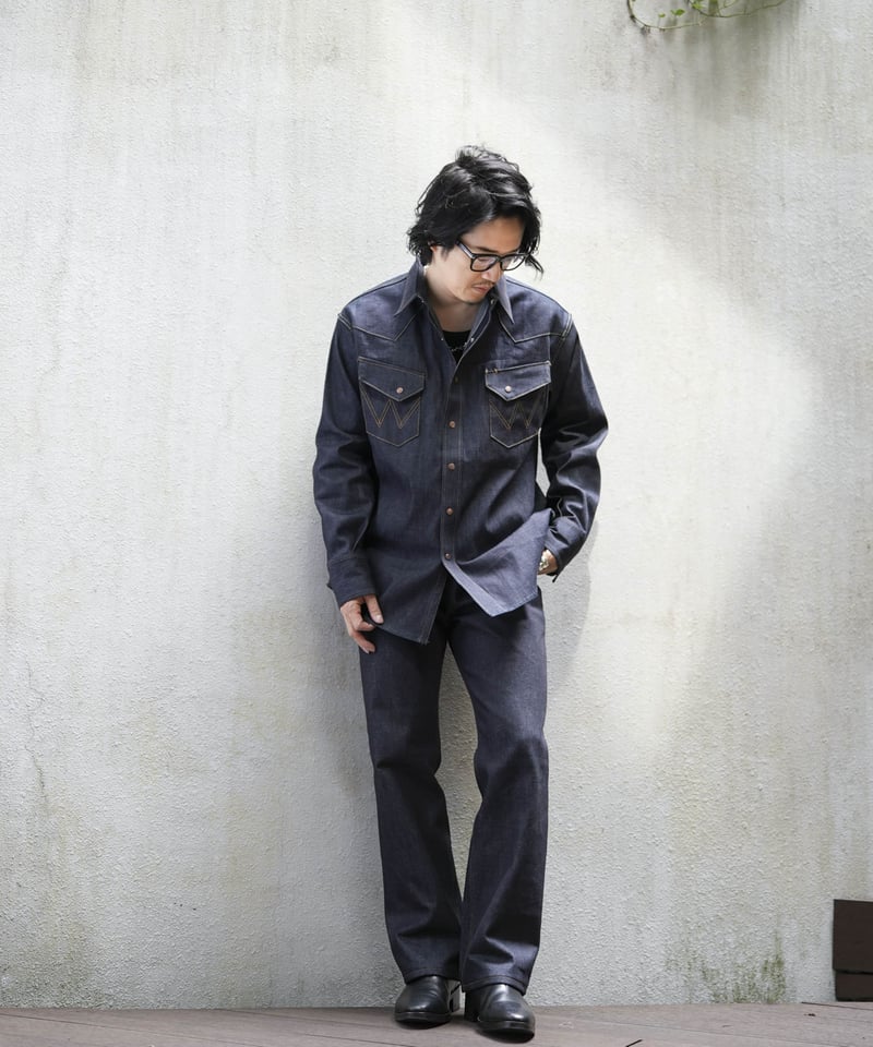 MB COLLABORATION リジッドデニム WRANCHER ランチャードレスジーンズ