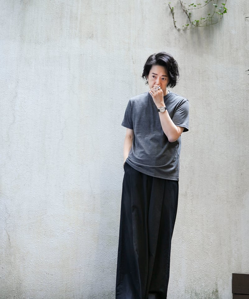 MBハイエンド尾州ウールTシャツ ジャストフィットモデル | MB -there