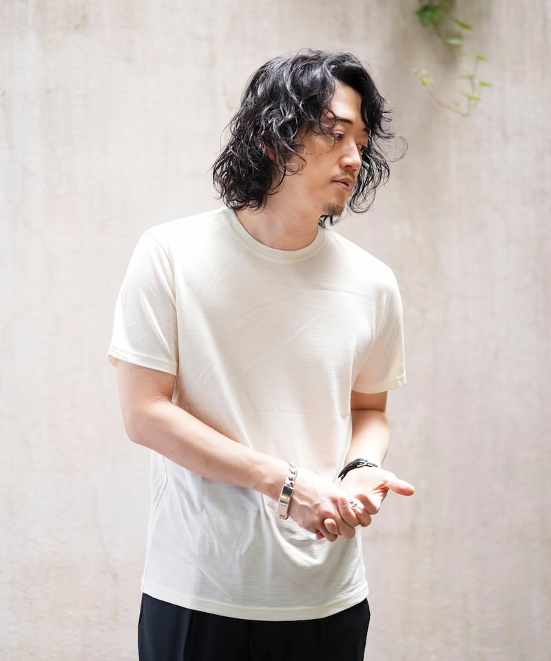 MBハイエンド尾州ウールTシャツ ジャストフィットモデル | MB -there