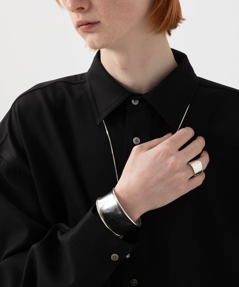 OX JEWELRY High-End SILVER CURVE BANGLE | MB -t OX JEWELRY High-End SILVER CURVE BANGLE | MB -t