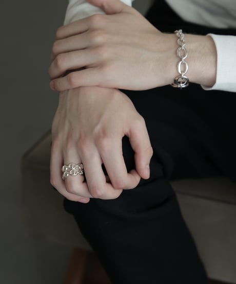 OX JEWELRy Anchor Chain Classic Double Ring