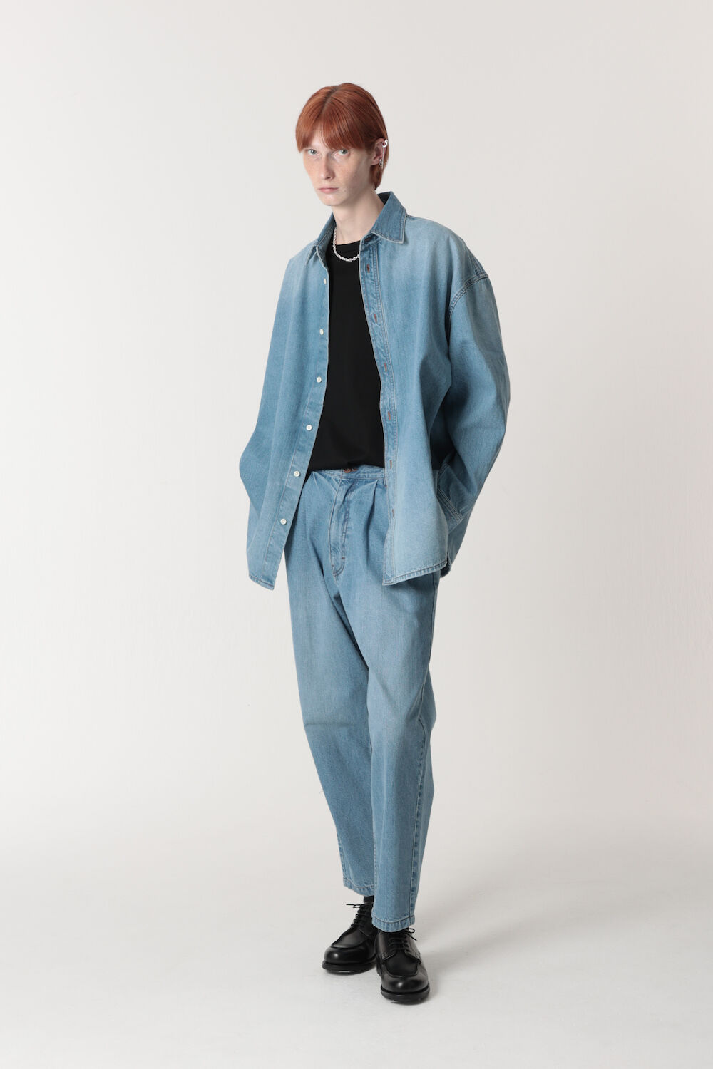 MB OKAYAMA DENIM ハイエンドヴィンテージテーパードパンツ by SHOWA |