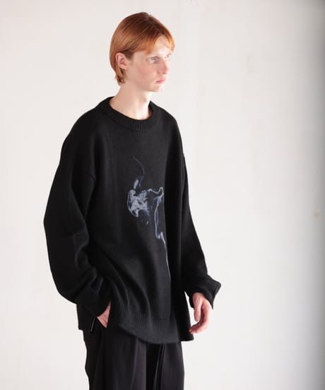 MB ULTIMATE FABRIC ベビーアルパカ グランジニット グラフィック