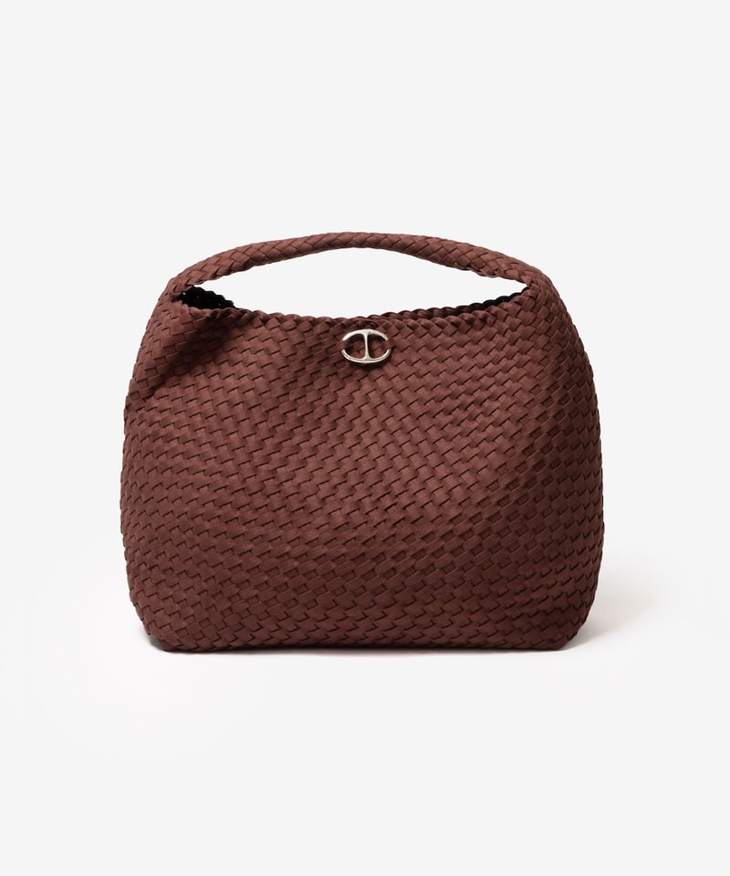 ★最終価格OXJEWELRy IntrecciatoEditorsBagブラウン OX JEWELRy Intrecciato -ADD- Editors Bag | MB -