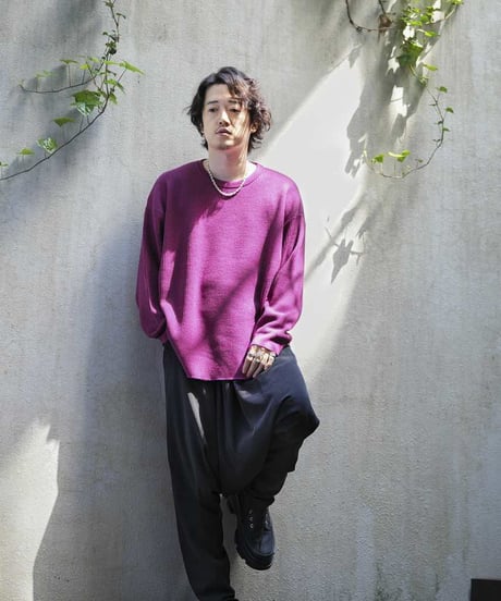 【6/14発売】ULTIMATE FABRIC HIGH TWIST EXTRA FINE MERINO WOOL WAFFLE CREW NECK by UMEDA NIIGATA