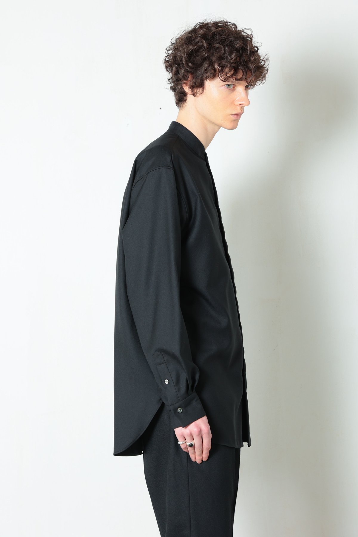 MBハイエンド尾州ウールシャツ（バンドカラー） | MB -there is a