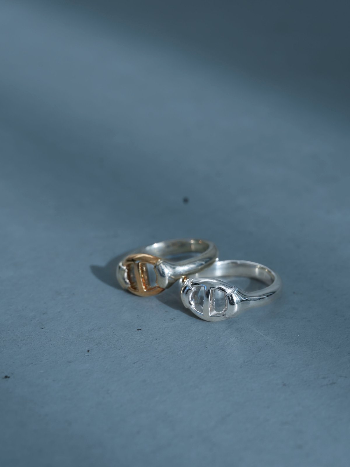 OX JEWELRy Classic Center Anchor Chain Ring(sil