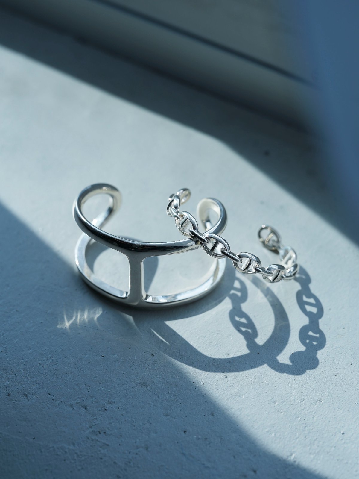 OX JEWELRy Classic Big Anchor Chain Bangle | MB