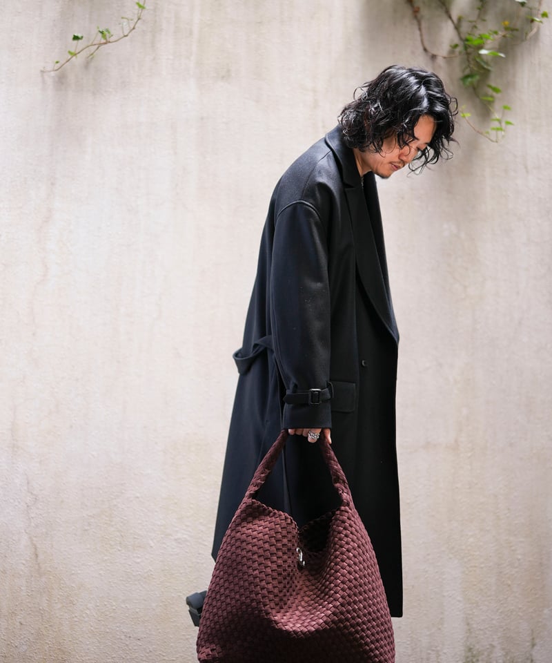 未使用 OXジュエリー イントレチャート エディターズバッグ 黒 OX JEWELRy Intrecciato -ADD- Editors Bag | MB -