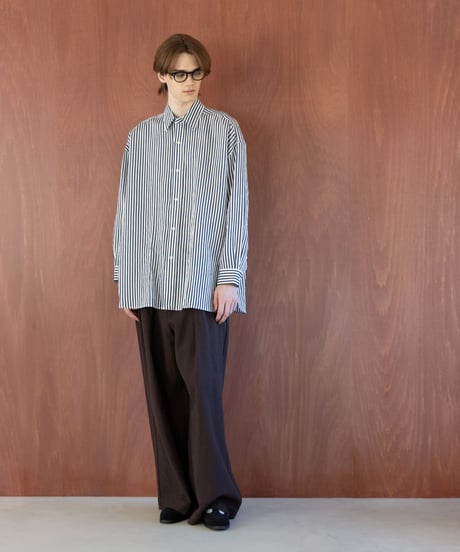 MB ハイエンドストライプビッグシャツ  fabric by ACAR