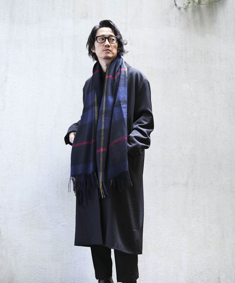 MB ULTIMATE FABRIC カシミア100% クラシックチェックストール MB ULTIMATE FABRIC カシミア100% クラシックチェックストール