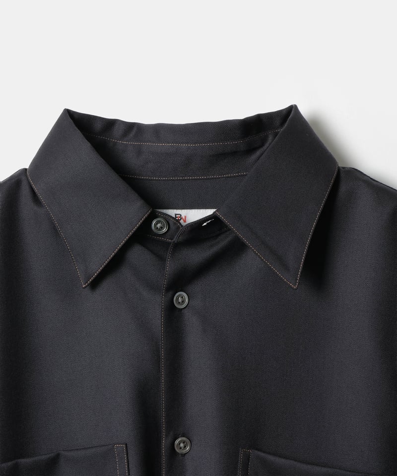 MB ULTIMATE 尾州ウール パーマネントカラーステッチシャツ | MB